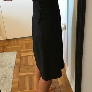 High Waisted Calvin Klein lined wool skirt